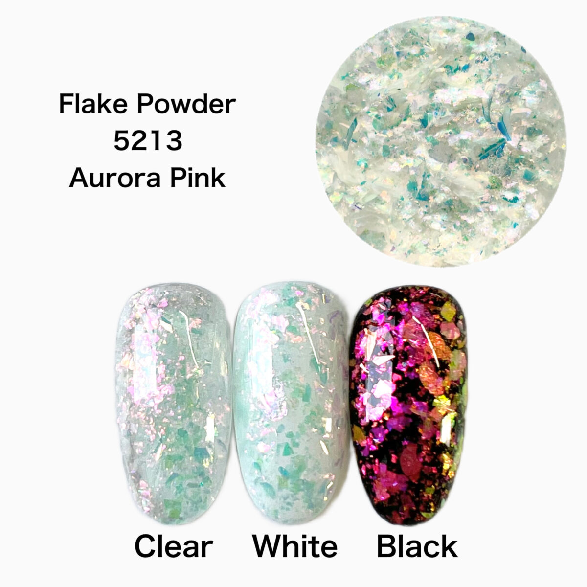 Flake Powder -Aurora Pink-